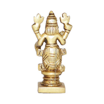 ARKAM Brass Kurma Murti, Antique Koorma Idol Figurine - Handmade Solid Brass for Home Temple Office - packaging