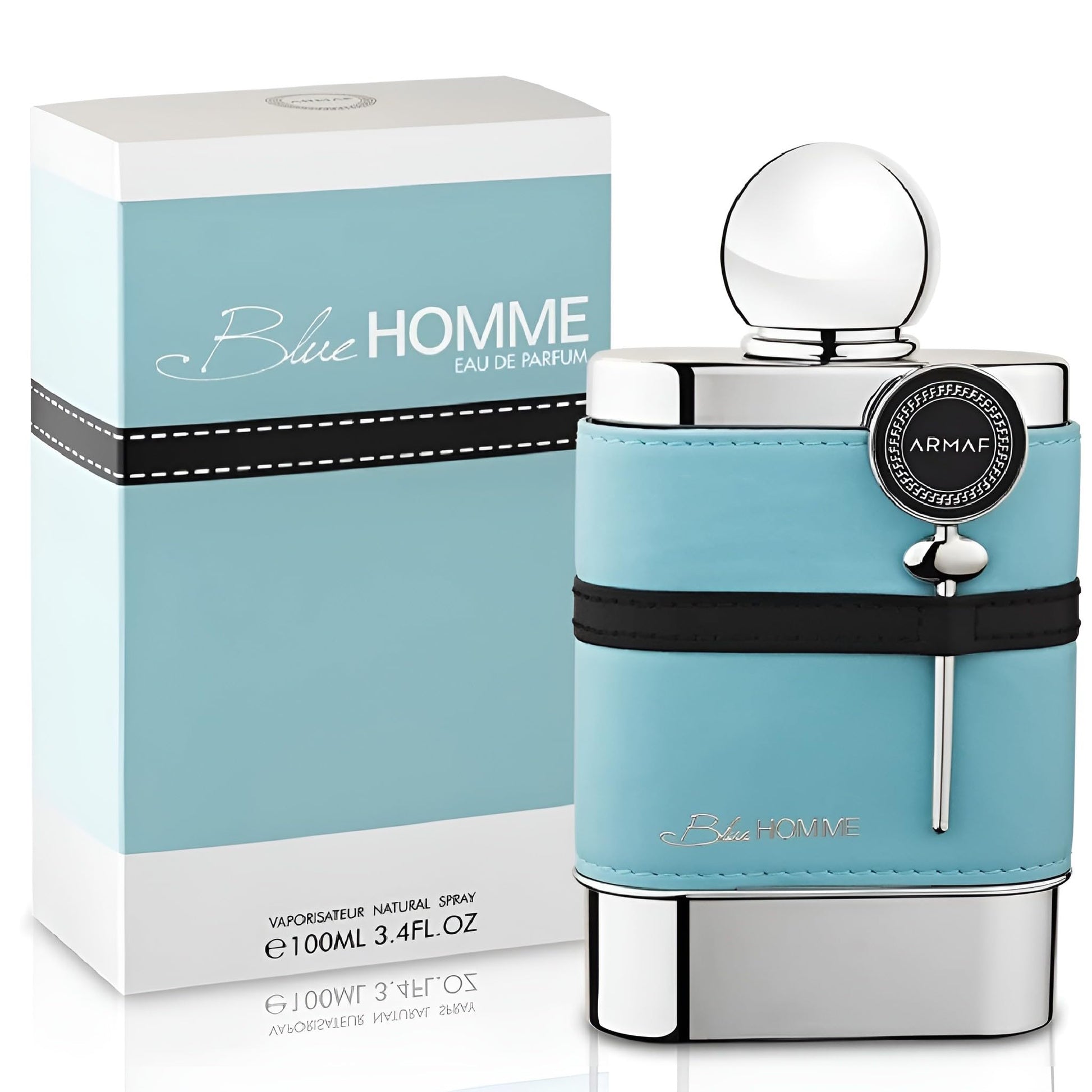 ARMAF Blue Homme Eau de Toilette for Men, 100ml, Aromatic Fresh Scent, Modern Fragrance - front view