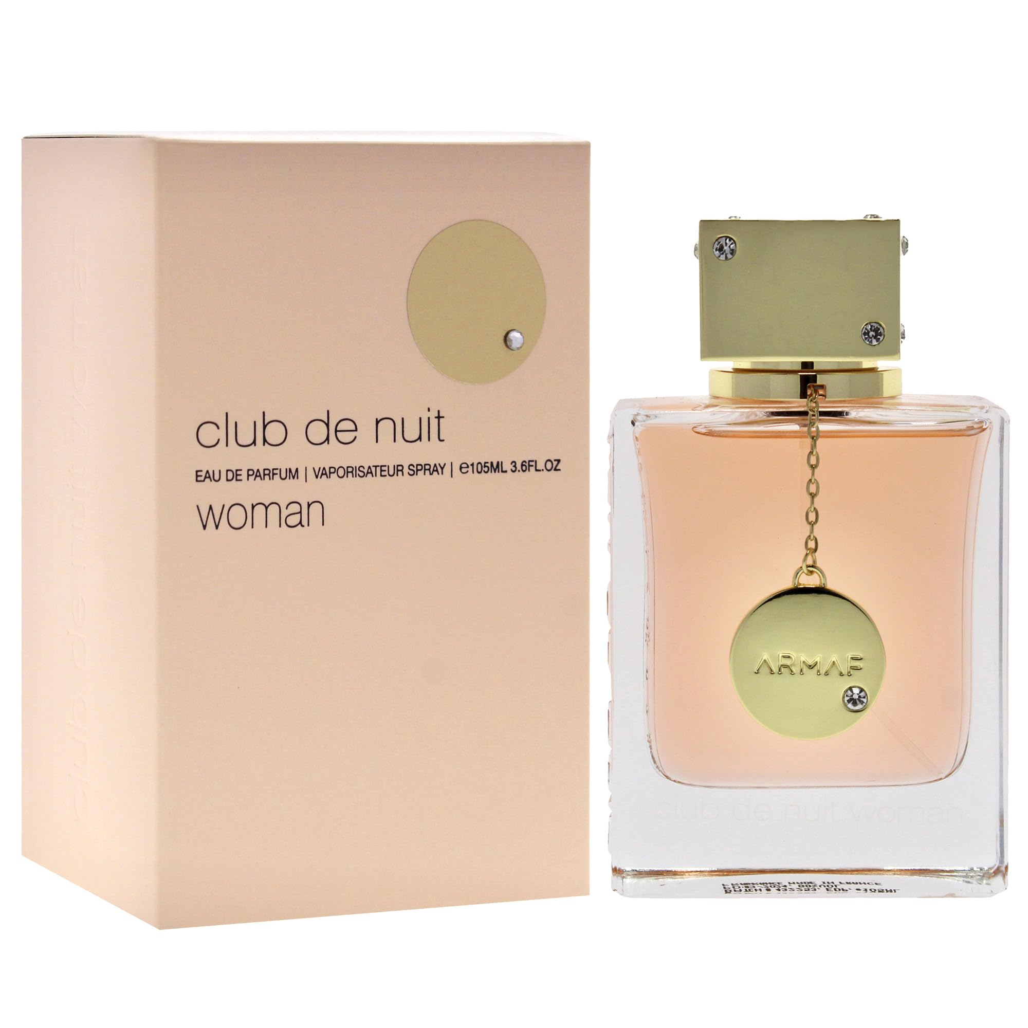 ARMAF Club De Nuit Eau de Parfum for Women, 105ml Liquid, Fresh Modern Scent, Prestige Beauty - back view