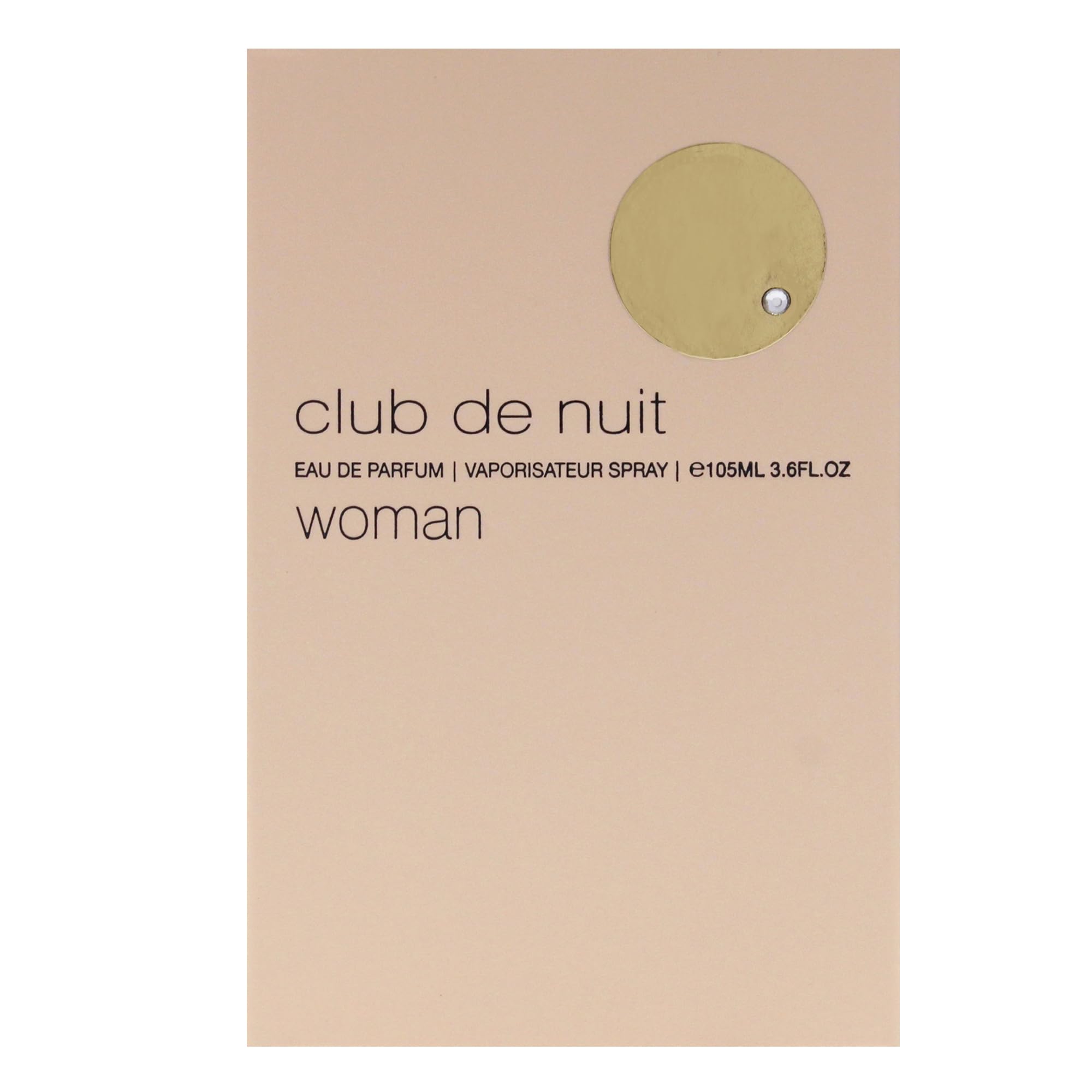ARMAF Club De Nuit Eau de Parfum for Women, 105ml Liquid, Fresh Modern Scent, Prestige Beauty - label detail