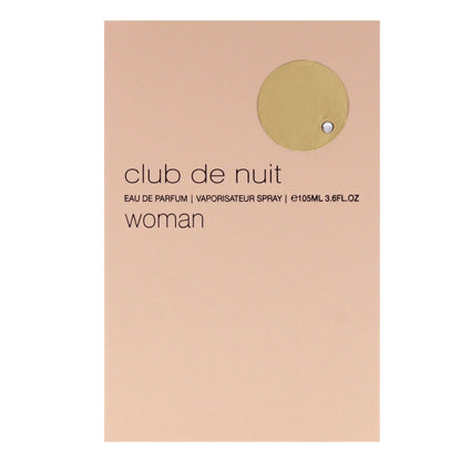 ARMAF Club De Nuit Eau de Parfum for Women, 105ml Liquid, Fresh Modern Scent, Prestige Beauty - label detail