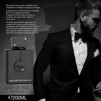 ARMAF Club De Nuit Intense Man Eau de Parfum, Men's Woody Spicy Fragrance, Modern Adult Scent - packaging