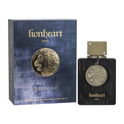 ARMAF Club De Nuit Lionheart Man Eau De Parfum, 100ml, Fougere Oriental with Lavender, Mint, Vanilla & Tobacco Notes - front