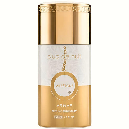 ARMAF Club De Nuit Milestone Body Spray, 250ml Unisex Woody Floral Musk Fragrance