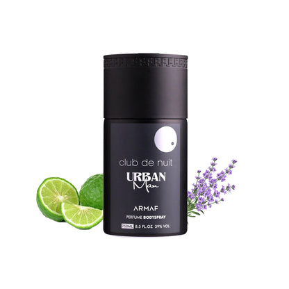 ARMAF Club De Nuit Urban Man Body Spray, 250ml Liquid, Modern Fragrance for Adult Men - back view