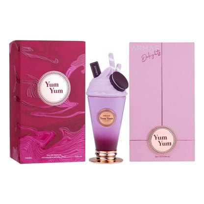 ARMAF Delights Yum Yum Eau de Parfum, 100ml, Sweet Cherry Vanilla Amber Notes, Milkshake-Inspired Floral Fruity Fragrance for
