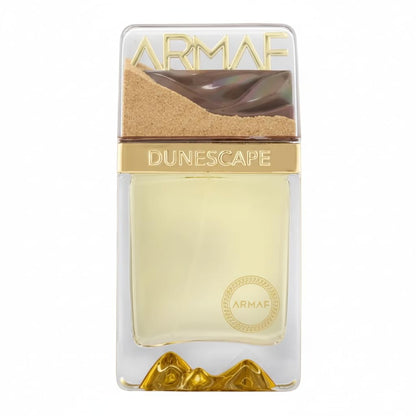 ARMAF Dunescape Dubai Eau de Parfum, 100ml, Oriental Woody Scent, Unisex, Sand-Textured Cap Bottle - front view