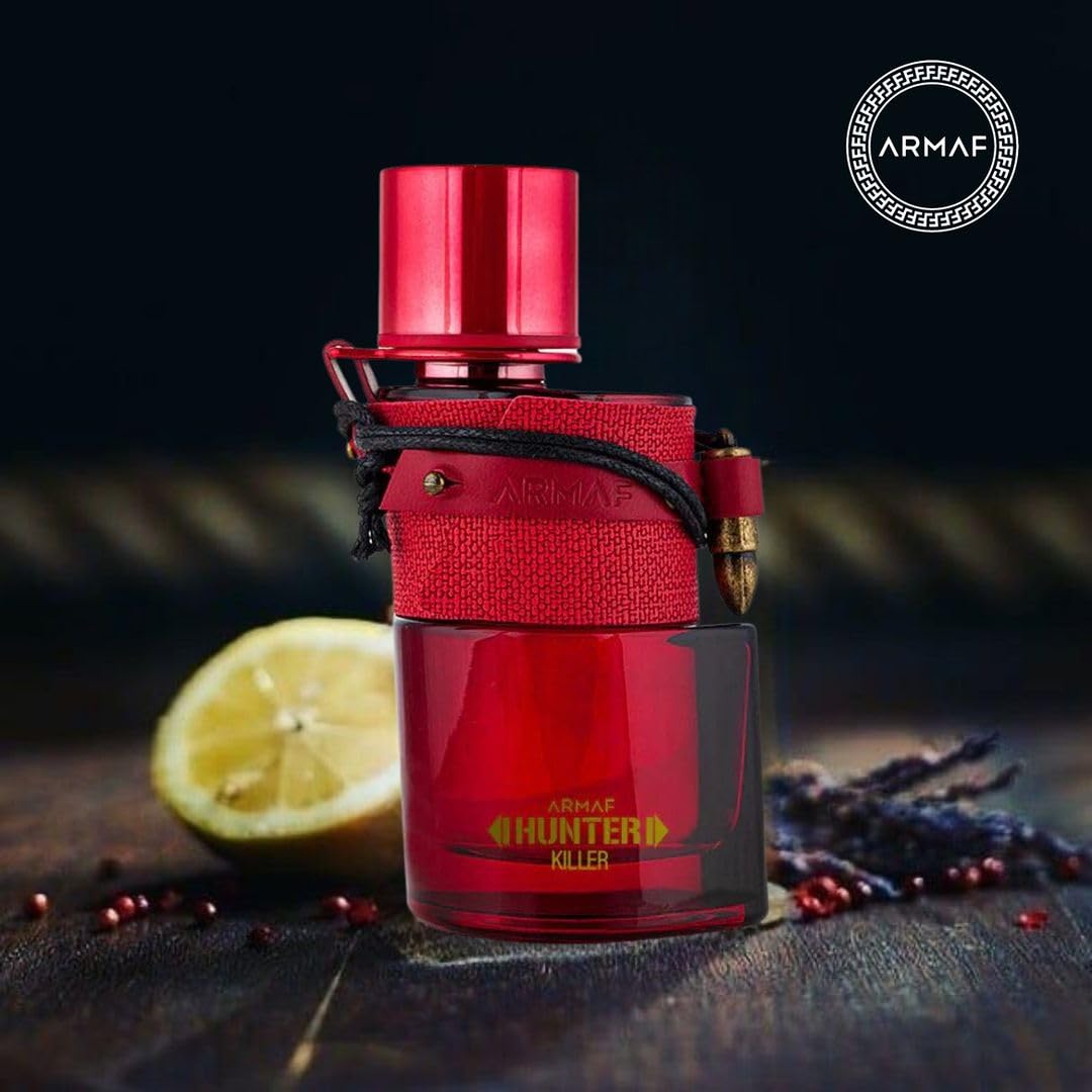 ARMAF Hunter Eau De Parfum for Men, 100ml, Woody Aromatic Prestige Beauty Fragrance - label detail (11)