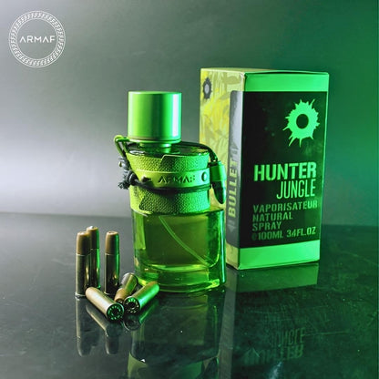 ARMAF Hunter Eau De Parfum for Men, 100ml, Woody Aromatic Prestige Beauty Fragrance - label detail