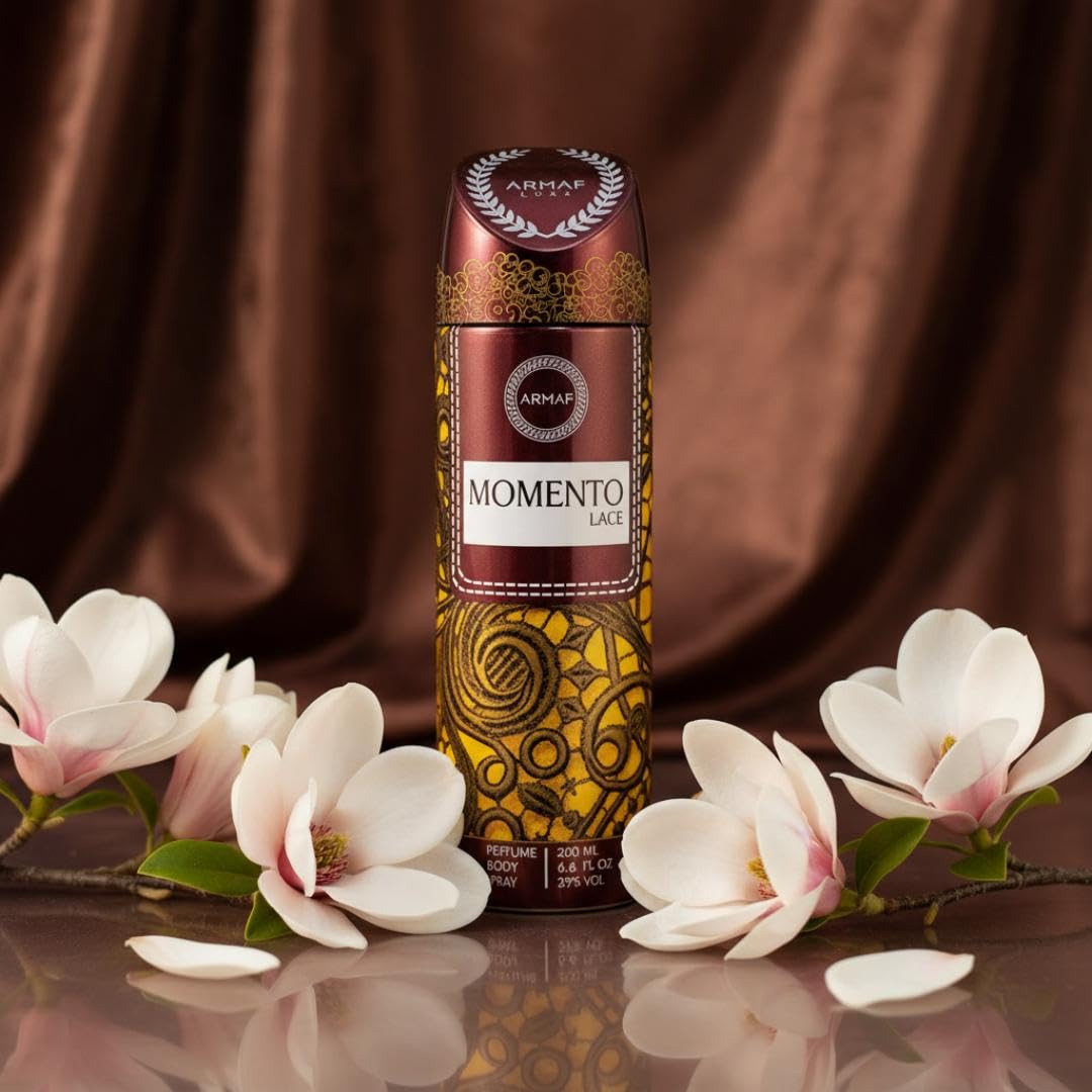 ARMAF Momento Lace Perfume Body Spray for Women, 200ml Floral Deodorant, Unisex - front view