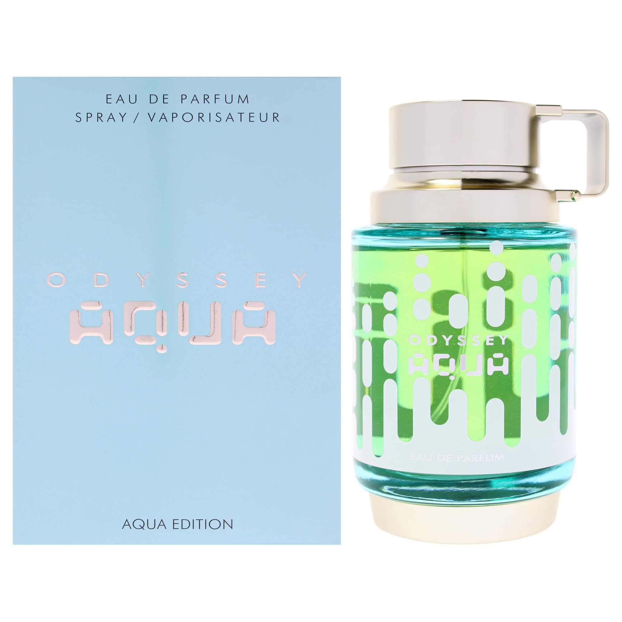 ARMAF Odyssey Aqua Eau de Parfum Spray for Men, 6.8 oz, Clean Citrus Aromatic Woody Fragrance
