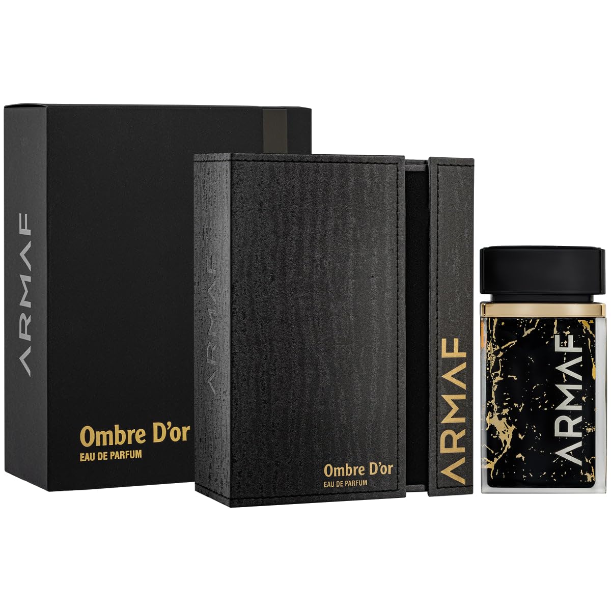 ARMAF Ombre D'Or Eau de Parfum Spray, 75ml/2.5oz, Spicy Floral Woody Notes, Unisex Adult Fragrance - back view