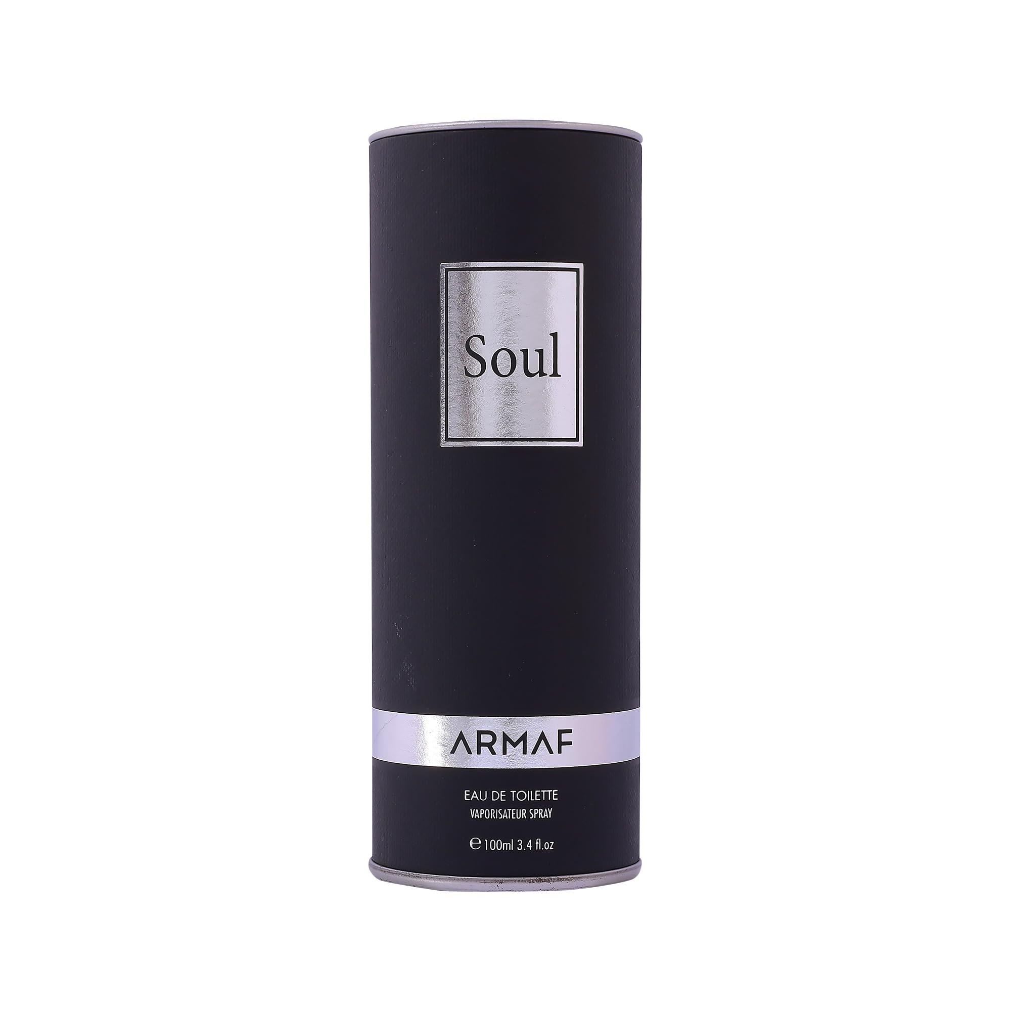 ARMAF Soul Eau de Toilette for Men, 100ml, Citrus Aromatic with Woody and Musky Notes, Aluminum Bottle - back view