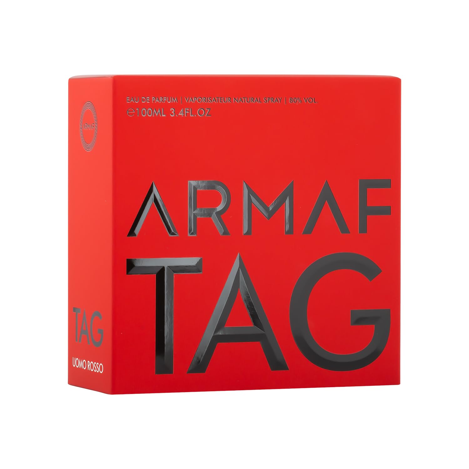 ARMAF Tag Him Uomo Rosso Red Eau De Parfum, 100ml, Men's Fragrance, Modern Style - front view
