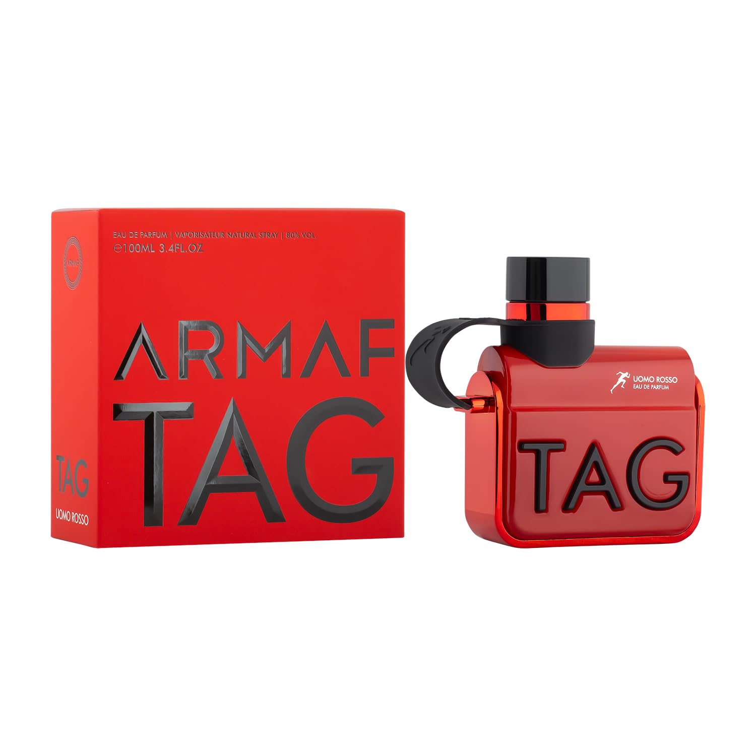 ARMAF Tag Him Uomo Rosso Red Eau De Parfum, 100ml, Men's Fragrance, Modern Style - back view