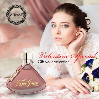 ARMAF Tres Jour Perfume for Women, 100ml, Modern Style by Sterling Perfumes Industries LLC - label detail