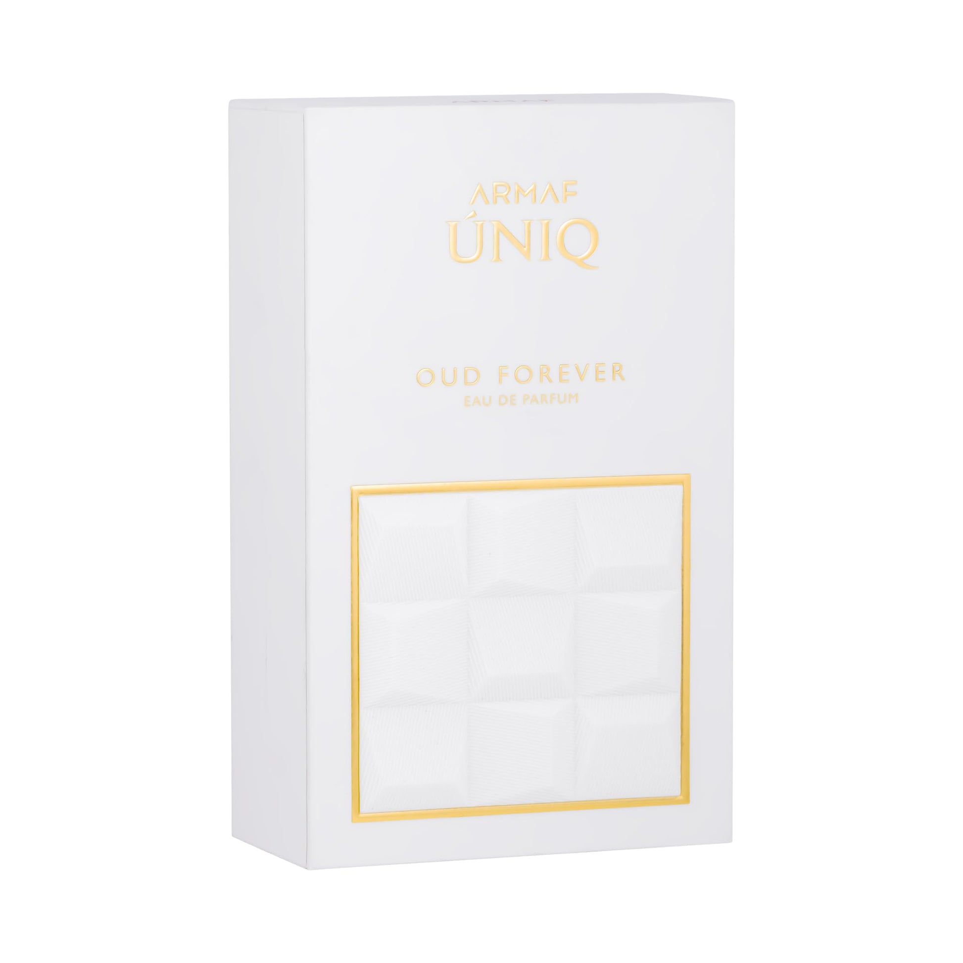 ARMAF Uniq Oud Forever Eau de Parfum 100ml Unisex Amber Woody with Saffron Jasmine Patchouli Ambroxan Notes - packaging