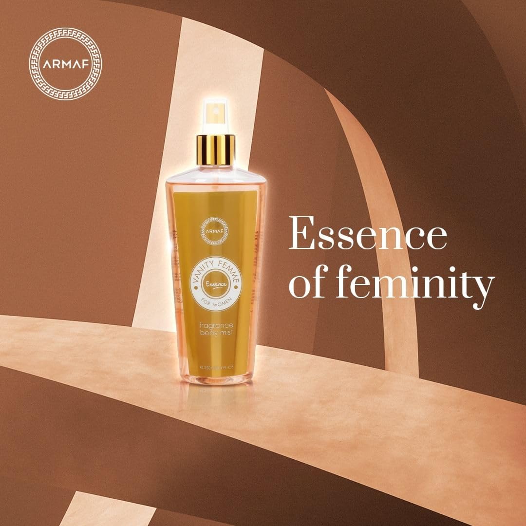 ARMAF Vanity Femme Essence Body Spray for Women, 250ml, Modern Style, Dermatologically Approved - back view