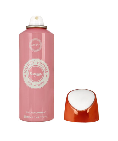 ARMAF Vanity Femme Essence Deodorant Body Spray for Women, 200 ml, Modern Style, Adult Use, Sterling Perfumes - packaging