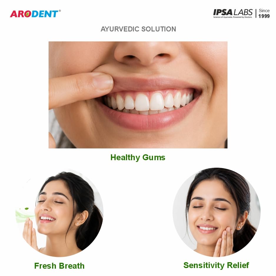 Arodent Ayurvedic Herbal Toothpaste for Gum & Dental Care - 50g - packaging