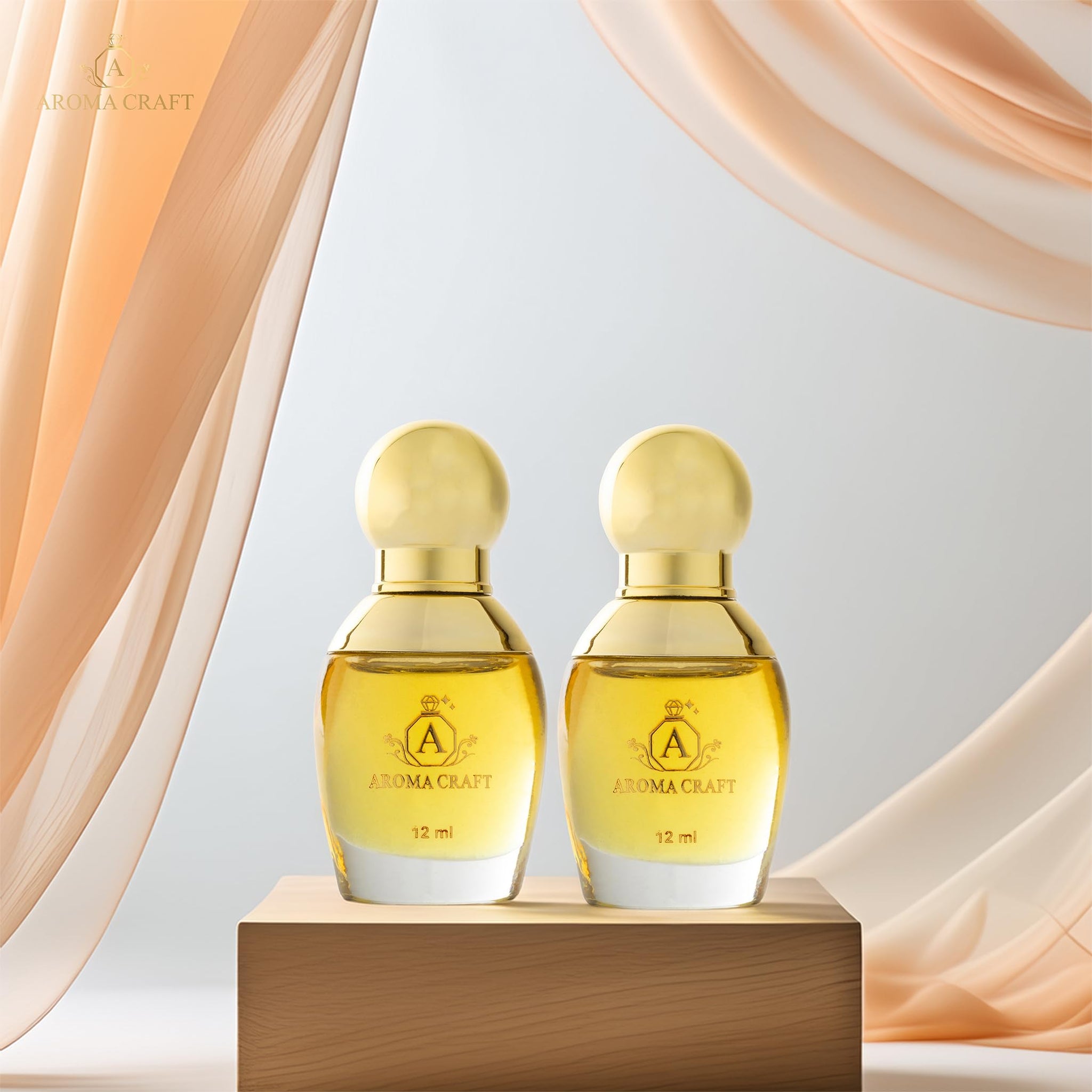 Aroma Craft Musk Nashwa & Kashmala Attar Combo Pack Luxurious Alcohol-Free Perfume Oil for Men & Women Enchanting Blend of Ro