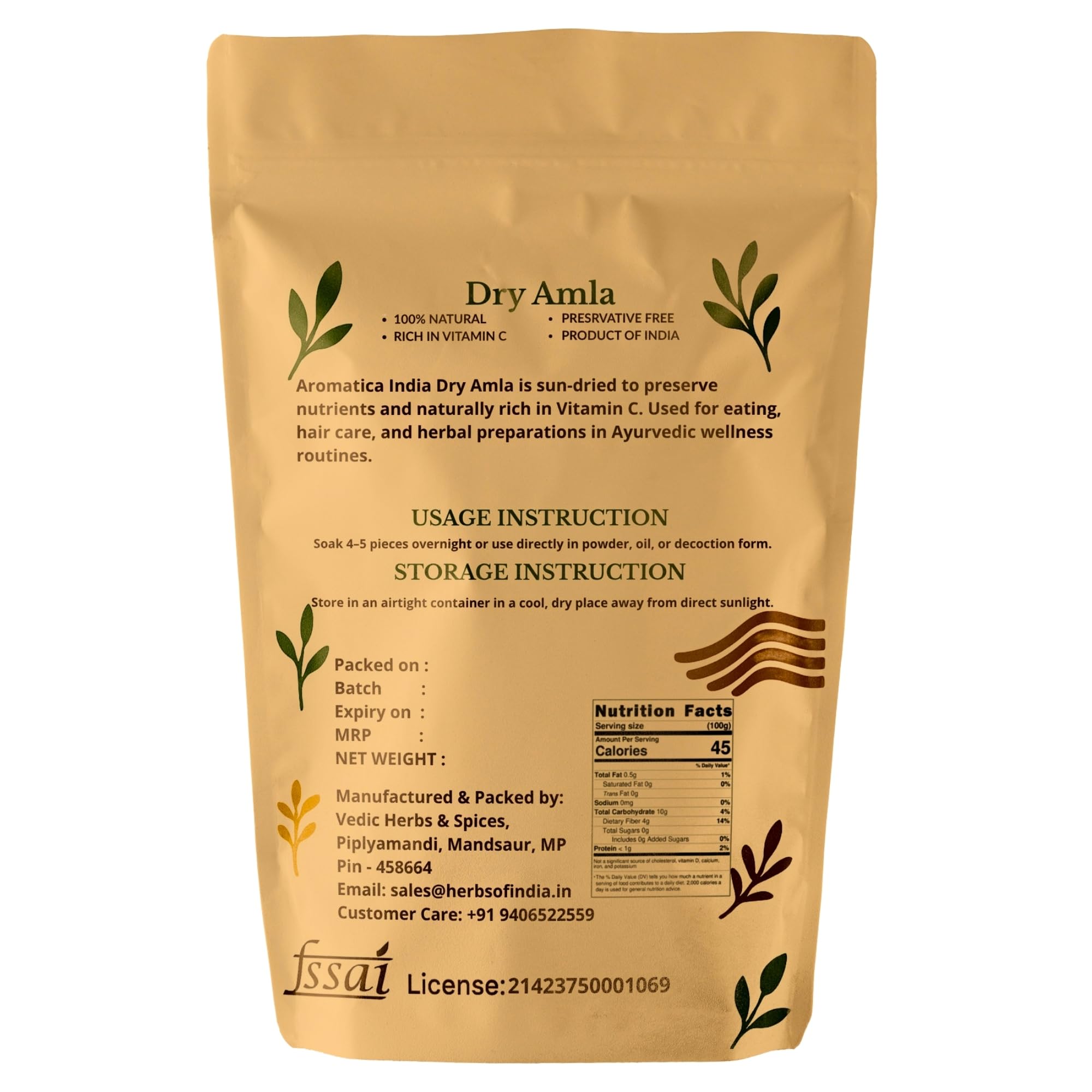 Aromatica India Dried Amla Indian Gooseberry, 1kg, Whole Pieces for Eating and Hair Care - in use