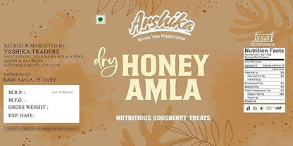 Arshika Dry Honey Amla Candy, Dried Indian Gooseberry Fruit Snack - front view