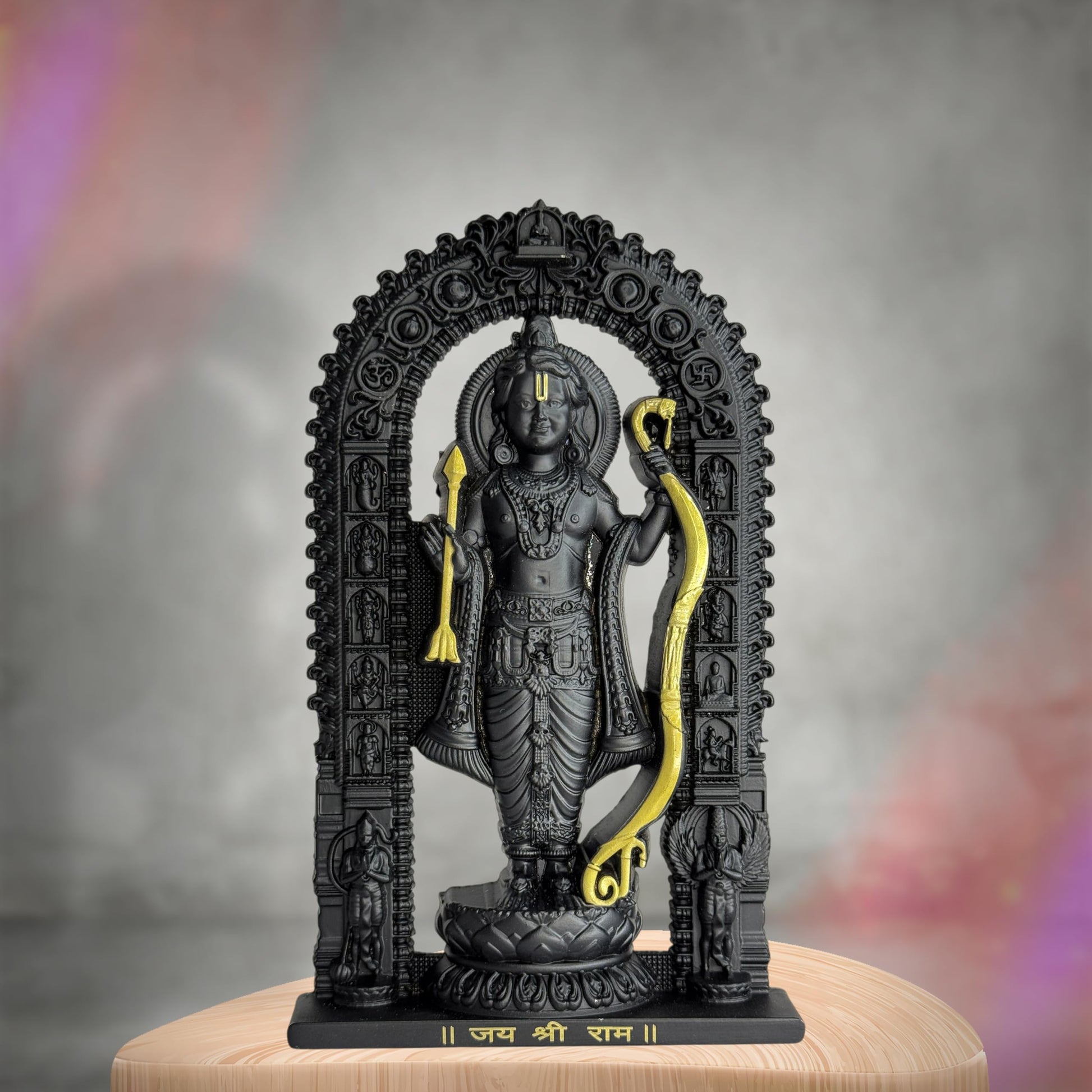 Artbiz Metal Collection Ram Lalla Murti, 6 Inch Metal Idol for Home Temple and Decor