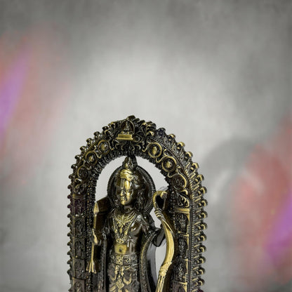 Artbiz Metal Collection Ram Lalla Murti, 6 Inch Metal Idol for Home Temple and Decor - packaging (11)