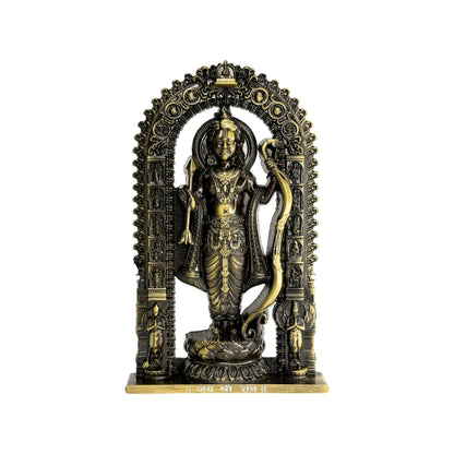 Artbiz Metal Collection Ram Lalla Murti, 6 Inch Metal Idol for Home Temple and Decor - ingredients panel (13)