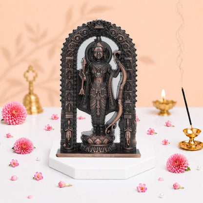 Artbiz Metal Collection Ram Lalla Murti, 6 Inch Metal Idol for Home Temple and Decor (15)