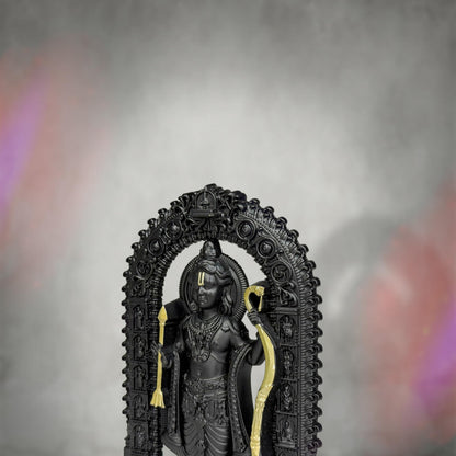 Artbiz Metal Collection Ram Lalla Murti, 6 Inch Metal Idol for Home Temple and Decor - back view