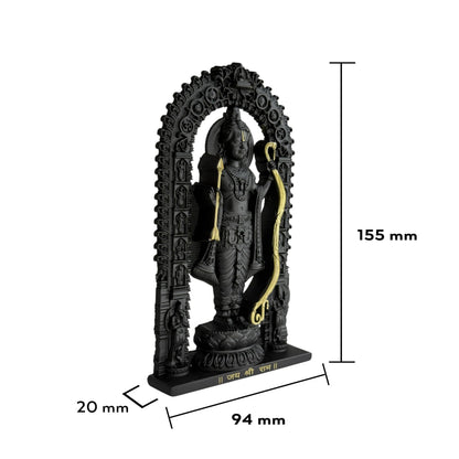 Artbiz Metal Collection Ram Lalla Murti, 6 Inch Metal Idol for Home Temple and Decor - ingredients panel