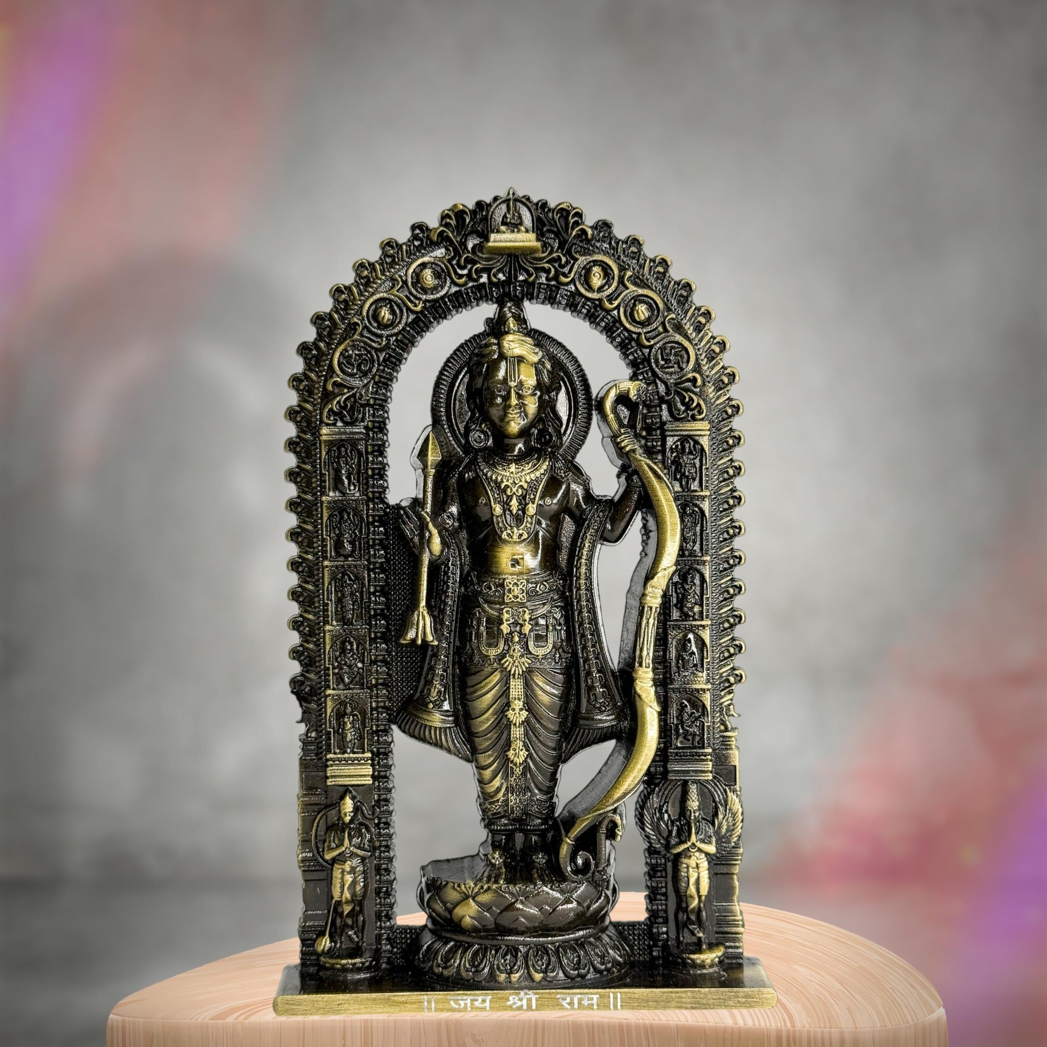 Artbiz Metal Collection Ram Lalla Murti, 6 Inch Metal Idol for Home Temple and Decor (8)