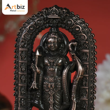 Artbiz Shree Ram Lalla Ayodhya Murti 4.5 Inch Metal Zinc Figurine for Home Temple Decor - packaging (12)