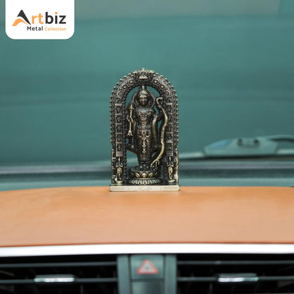 Artbiz Shree Ram Lalla Ayodhya Murti 4.5 Inch Metal Zinc Figurine for Home Temple Decor - packaging
