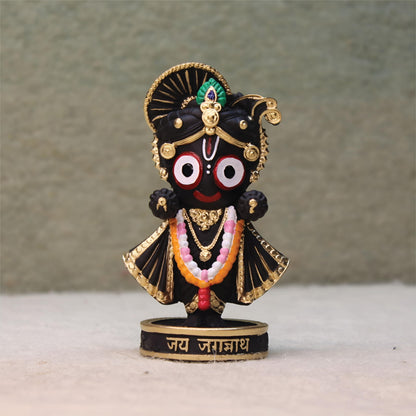 ARTFORT Lord Jagannath Idol 4 Inch Polyresin Figurine for Home Temple Decor