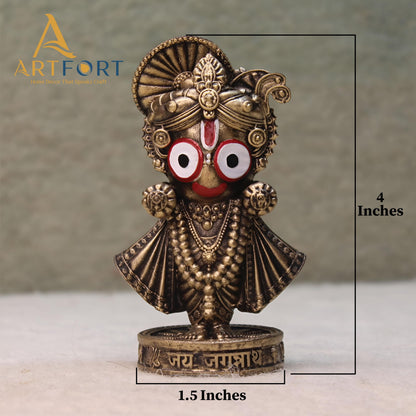 ARTFORT Lord Jagannath Idol 4 Inch Polyresin Figurine for Home Temple Decor - packaging (22)