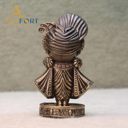 ARTFORT Lord Jagannath Idol 4 Inch Polyresin Figurine for Home Temple Decor - close-up detail (25)