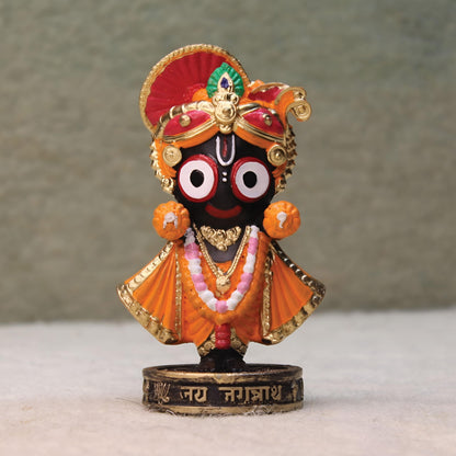 ARTFORT Lord Jagannath Idol 4 Inch Polyresin Figurine for Home Temple Decor - front view (29)