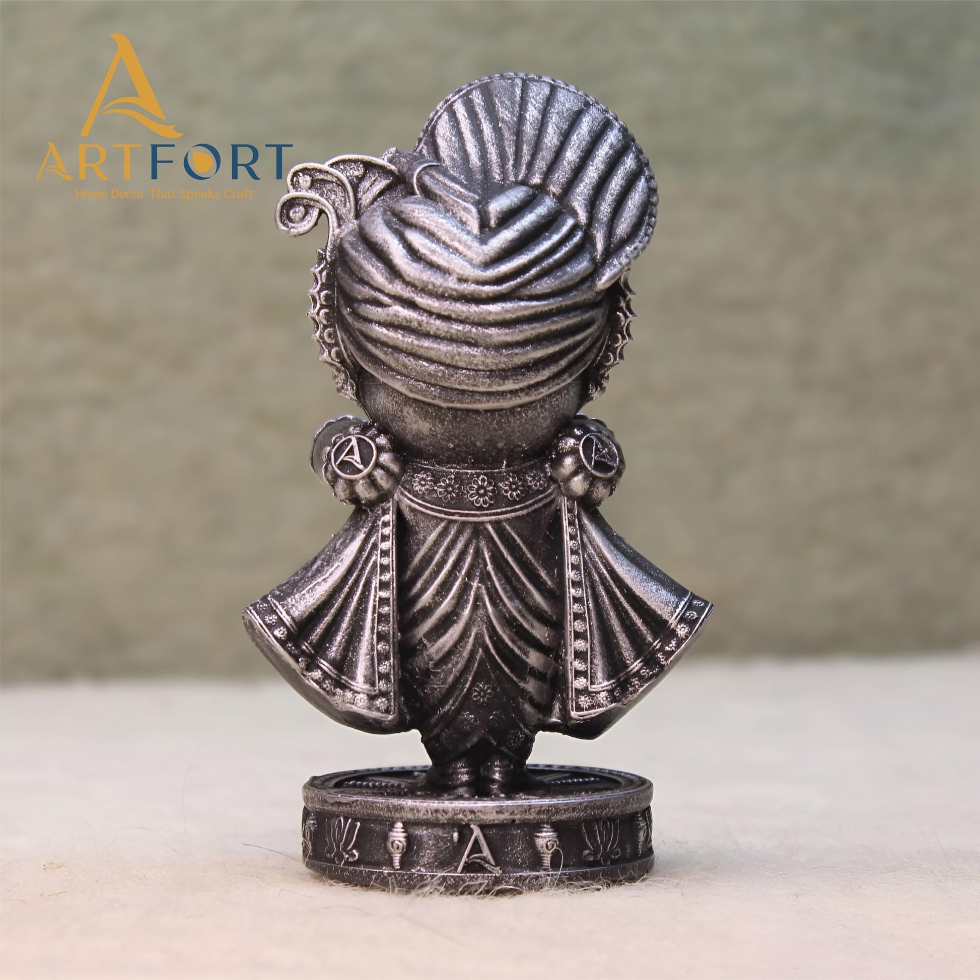 ARTFORT Lord Jagannath Idol 4 Inch Polyresin Figurine for Home Temple Decor - label detail (41)