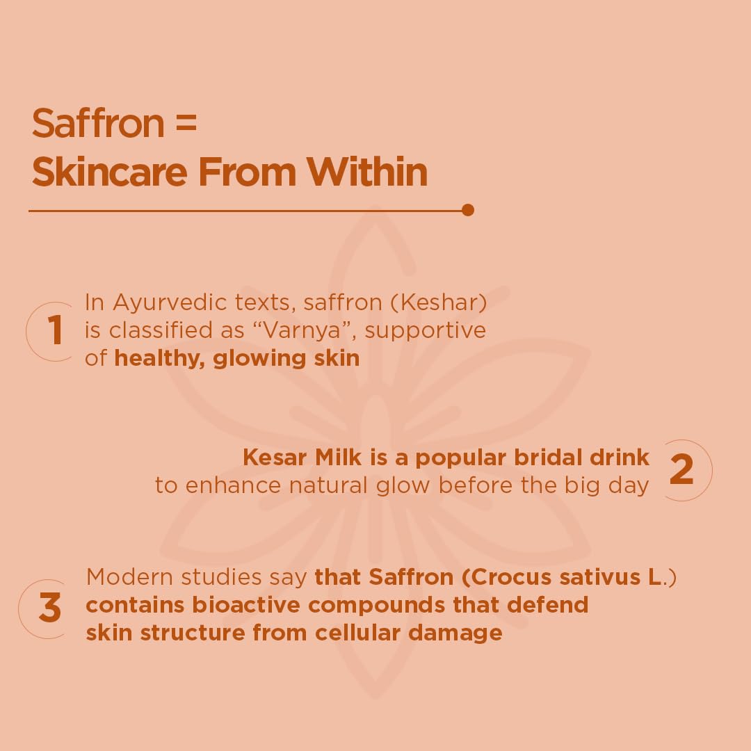 ARTH Kesar Saffron Extract Vegetarian Herbal Dietary Supplement, 30 Count (Pack of 1) - ingredients panel (14)