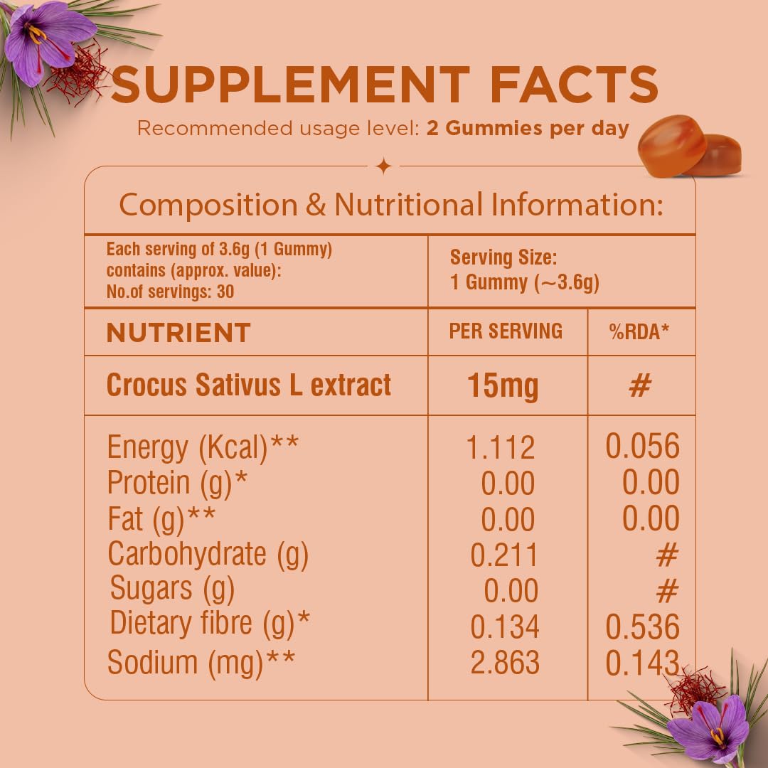 ARTH Kesar Saffron Extract Vegetarian Herbal Dietary Supplement, 30 Count (Pack of 1) - in use (16)