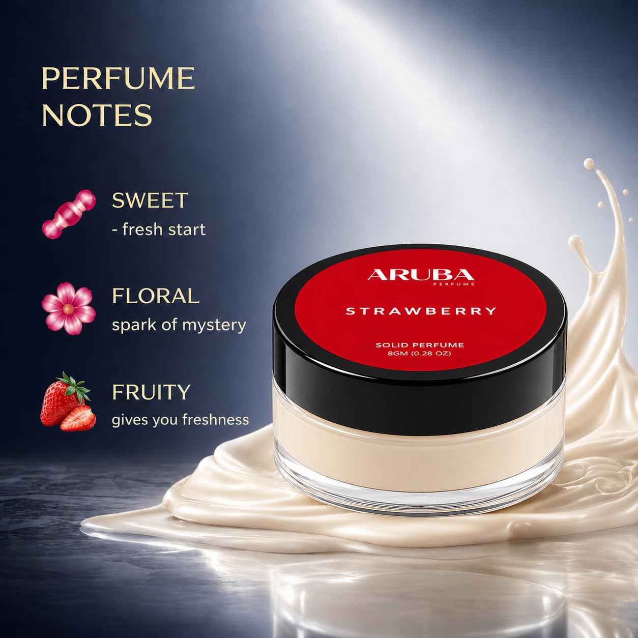 Aruba Perfume Alcohol-Free Solid Perfume Set, Unisex Cologne, 8g Travel Tin - close-up detail (13)