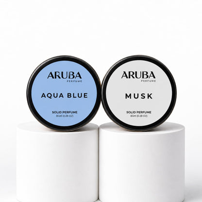 Aruba Perfume Alcohol-Free Solid Perfume Set, Unisex Cologne, 8g Travel Tin (22)