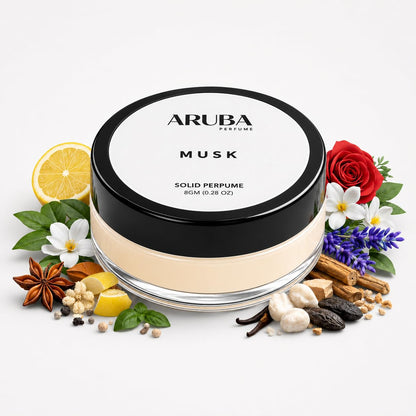 Aruba Perfume Alcohol-Free Solid Perfume Set, Unisex Cologne, 8g Travel Tin - front view (23)