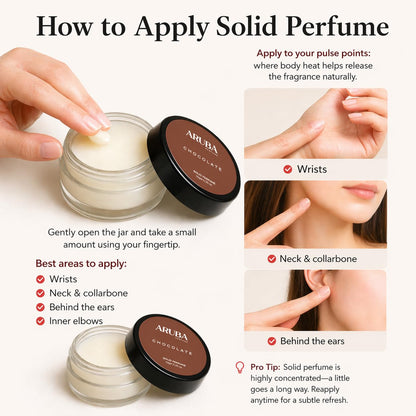 Aruba Perfume Alcohol-Free Solid Perfume Set, Unisex Cologne, 8g Travel Tin - ingredients panel (28)