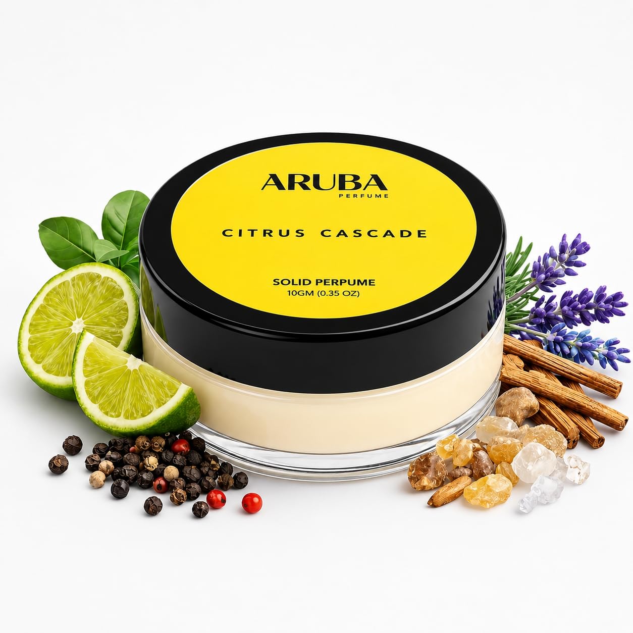 Aruba Perfume Alcohol-Free Solid Perfume Set, Unisex Cologne, 8g Travel Tin (35)