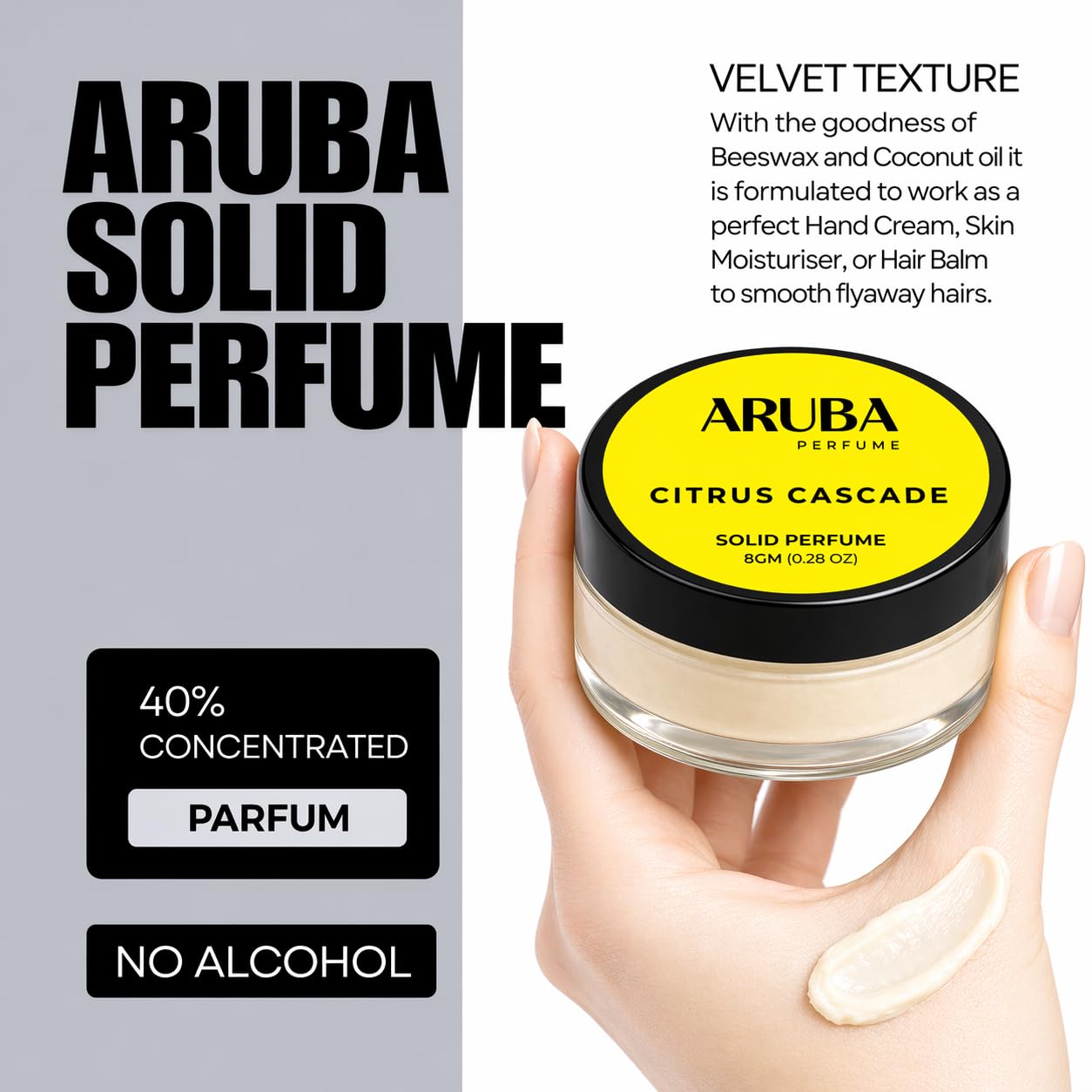 Aruba Perfume Alcohol-Free Solid Perfume Set, Unisex Cologne, 8g Travel Tin - label detail (39)