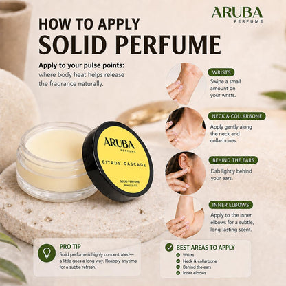 Aruba Perfume Alcohol-Free Solid Perfume Set, Unisex Cologne, 8g Travel Tin - size and scale (43)